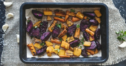 image of roasted vegetables from the oven