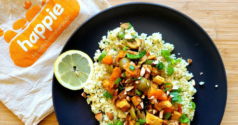 Coucous with Tempeh and Apricots